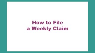 Mobile Friendly, How to File a Unemployment Insurance Benefits Weekly Claim | English