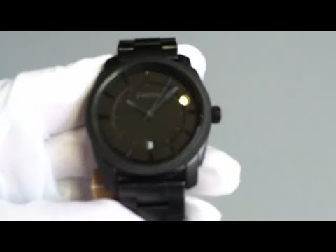 Men's Black Fossil Machine Watch FS4704