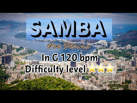 Samba Jam For【Piano】G Major 120bpm No Piano BackingTrack
