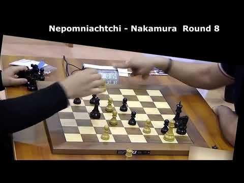2014-06-15 R08 Nepomniachtchi - Nakamura. Carlsen - Lu Shang Ley World Blitz PGN