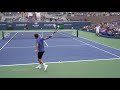 Roger Federer v Two Guys, 2018 US Open practice, 4K