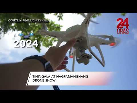 Iba't ibang imahe gamit ang 100 drone, nagpamangha 24 Oras