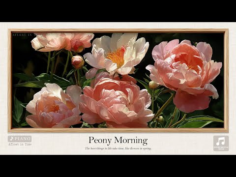 🌷 Peony Morning | Peaceful Piano Music for Relaxation, Focus, Reading, Study & Inner Calm