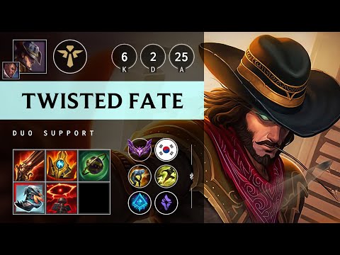 Twisted Fate Support vs Karma - KR Master Patch 25.09