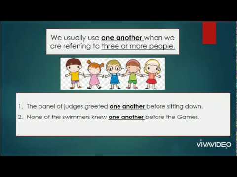 EACH OTHER AND ONE ANOTHER