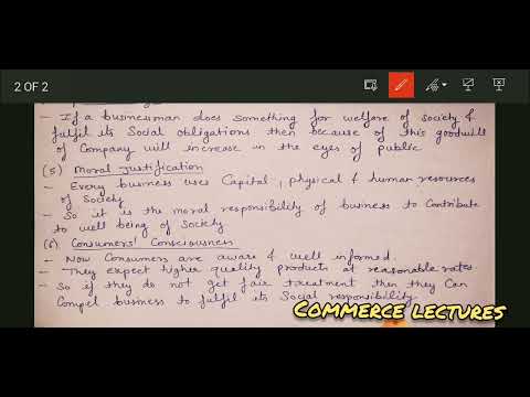 social responsibility and its kinds business organisation and management b com bba mcom mba