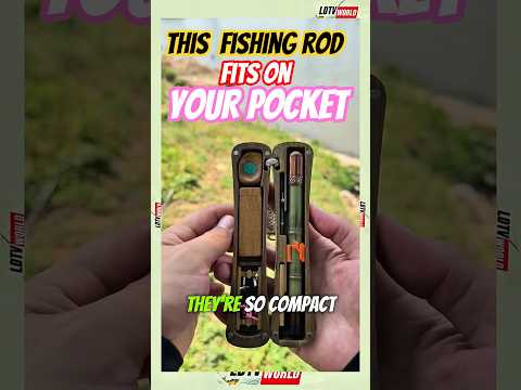 This Fishing Rod Fits in Your Pocket… and Still Works?! #fishing #minirods