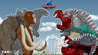 Godzilla Monsterverse Epic Battles 01 with Healthbars | YaoKit Animations
