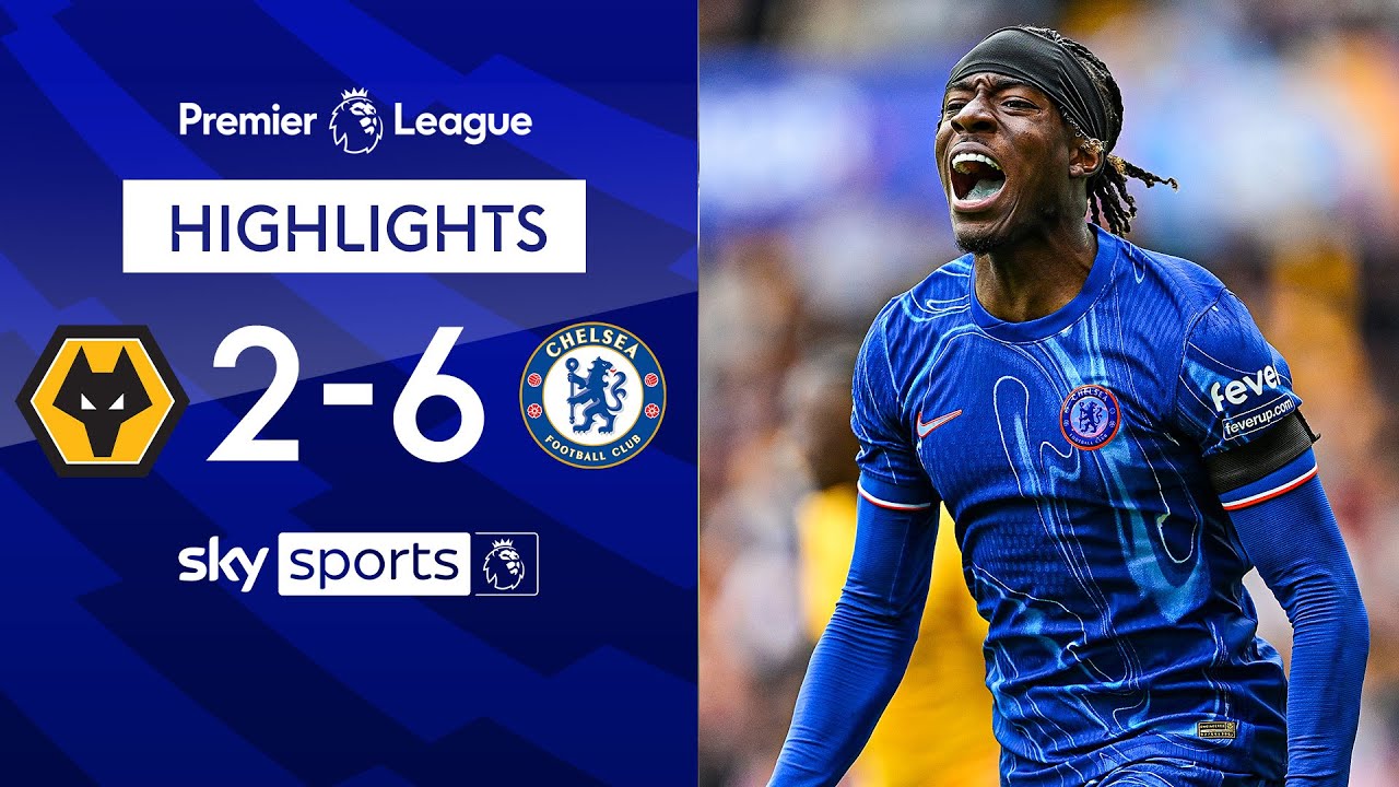 Madueke HAT-TRICK in 8-goal thriller! 🔵🍿 | Wolves 2-6 Chelsea | Premier League Highlights