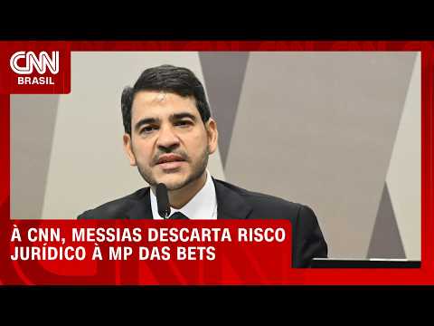 À CNN, Jorge Messias descarta risco jurídico à MP do fim das bets | CNN AGORA