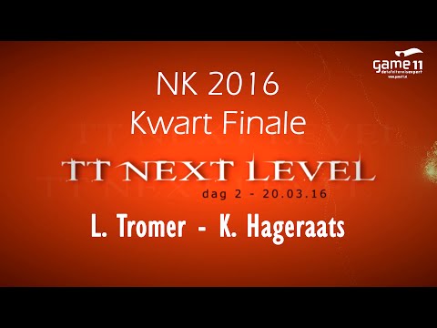 NK 2016 Kwart Finale: Koen Hageraats - Laurens Tromer