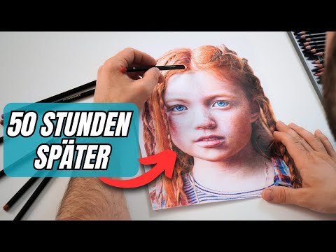 50 Stunden Buntstift-Porträt: Profi-Tipps für perfekte Zeichnungen