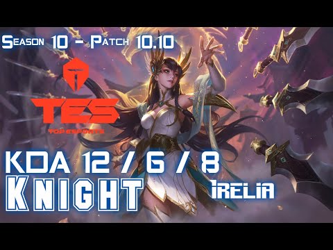 TES Knight IRELIA vs RENEKTON Top - Patch 10.10 KR Ranked