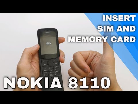 How to Set up the Nokia 8110 Phone and Insert Sim Card