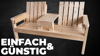 Tutorial: Gartenbank ganz einfach selber bauen. DIY für Anfänger!