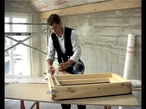 SIGA Corvum 30/30 - Dampfbremse an Dachfenster anschliessen (mit Schürze)