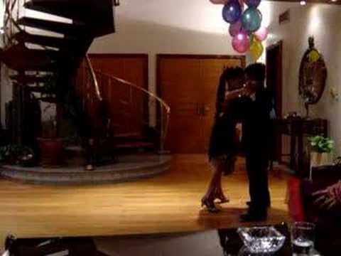  Gustavo Chaile  and  Ayelen Morando  are  dancing  to  the  tango  "  Poema  "