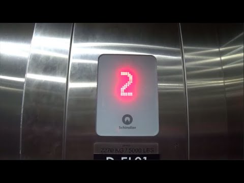Schindler 5500 Traction Elevator @ Charlotte Douglas Airport Concourse E in Charlotte, NC