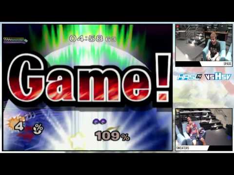 vsHsv s1e7 – Spade (Samus) vs Sweaters (Fox) – Losers Top 8 – Melee