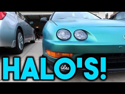 Installing WinJet Halo Headlight's On My Integra!!