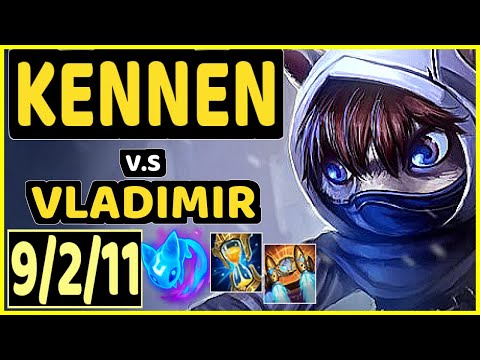 KINGEN (KENNEN) vs VLADIMIR - 9/2/11 KDA TOP GAMEPLAY - KR Ranked DIAMOND