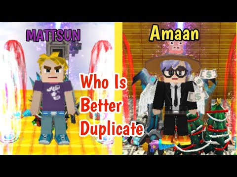 MATTSUN Duplicate Stuff or Amaan Duplicate Stuff in SkyBlock | BlockmanGo |