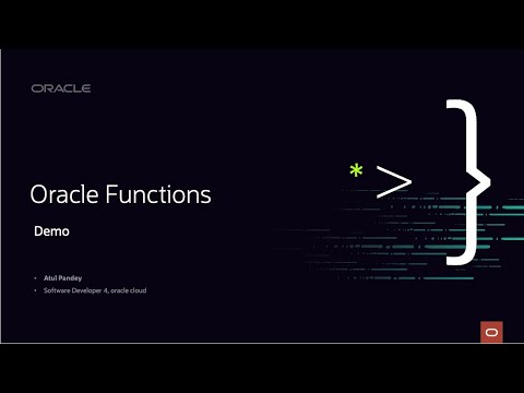 OCI Functions demo