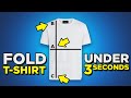 T-Shirt Folding HACKS | Fold Shirt In Under 3 Seconds? | 4 Ways To Fold Tee's T-Shirt Folding HACKS | Fold Shirt In Under 3 Seconds? | 4 Ways To Fold Tee's