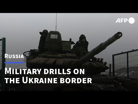 Russian tanks take part in military drills near border with Ukraine | AFP