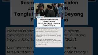 Resmi Dilantik Presiden Prabowo jadi Kepala BGN, Tangis Haru Nanik S Deyang Pecah di Istana