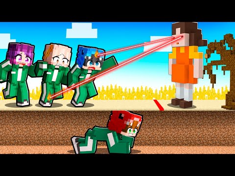 7 Formas de HACER TRAMPA en SQUID GAME en Minecraft!