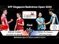 FINAL | ZHENG Si Wei /HUANG Ya Qiong vs YANG Po-Hsuan /HU Ling Fang | Singapore Badminton Open 2024
