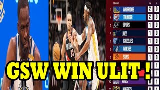 JUST IN: GSW WIN ULIT! CHAMPIONSHIP NA AGAD! GRABE ANG YABANG NI DRAYMOND GREEN