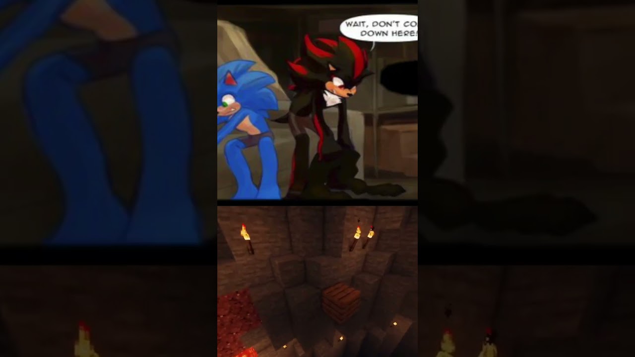 Sonic and Shadow get caught cuddling by Silver 😳 - comic dub