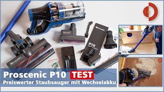 Proscenic P10 Test, Wechselakku, 22000 Pa Saugleistung unter 200 Euro, geht das?