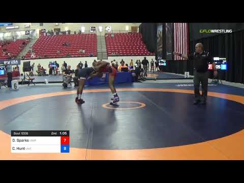 2018 Marine Corps US Open/Senior Men's Greco-Roman 67 Rnd Of 32 - Deondre Sparks (Unat) Vs. Christ