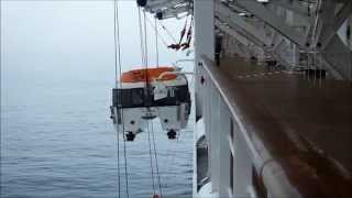 MSC SINFONIA raising a Tender Monaco Apr 2014