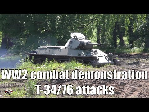 T-34/76 Tank Breaks Down During WW2 Combat Demonstration - Armoured Division 75th Anniversary