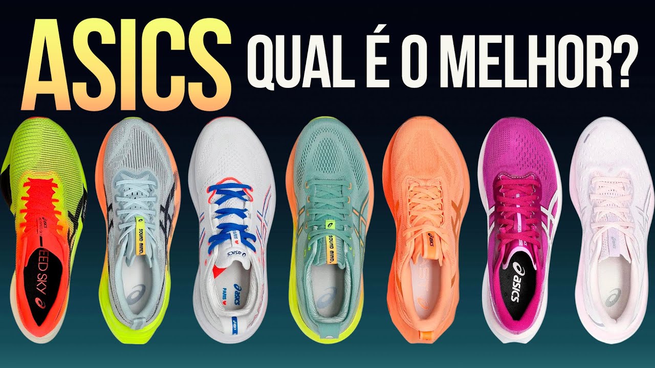 MAPA TÊNIS ASICS (por categoria) em 2024