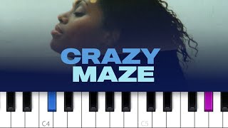 Des&#39;ree - Crazy Maze (piano tutorial)