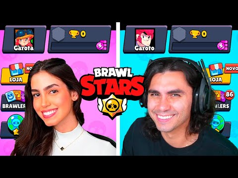 INICIANDO COMO GAROTA VS GAROTO no Brawl Stars