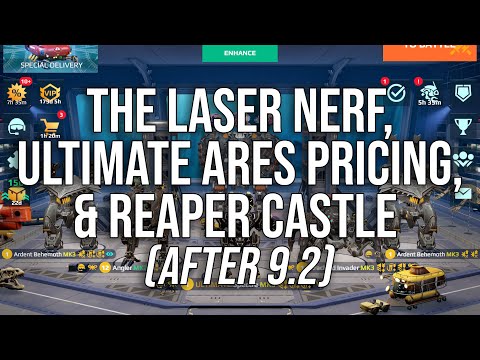 Let's talk 9.2 laser nerf, Ultimate Ares cost, and Reaper Behemoth gameplay | War Robots
