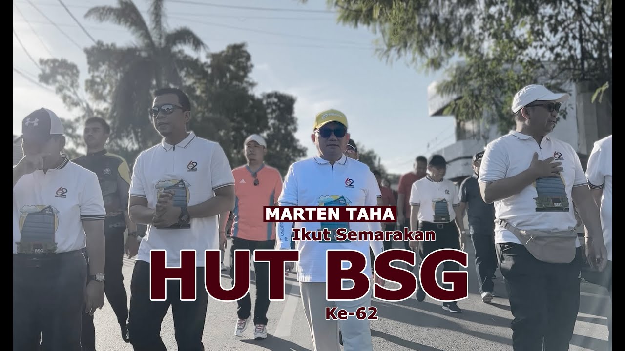 Marten Taha Ikut Jalan Sehat Semarakan HUT BSG ke-62