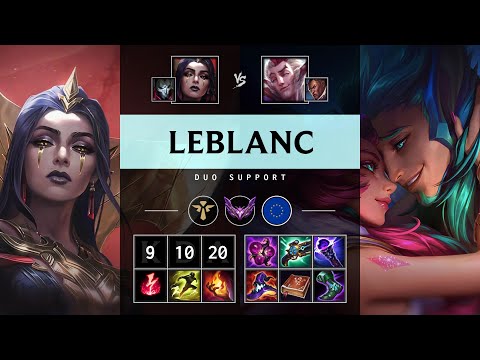 LeBlanc Support vs Rakan - EUW Master Patch 25.08