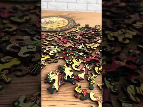 Пазл дерев`яний UkrainianPuzzles Петриківське весілля