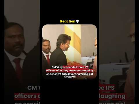 Vijay Thalapathy suspended three IPS officers 🔥🇮🇳 #shorts #karma #justice #india #news