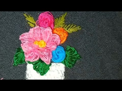 flowers Embroidery designs needle Arts