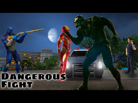 Iron Man Vs Venom in Rope Hero Vice Town by Game Definition Police Granny Game Spider-man Games Cars