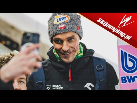 Piotr ŻYŁA i... skoki z zamkniętymi oczami