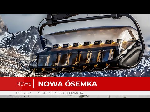 New 8-seater chairlift in the Tatra Mountains